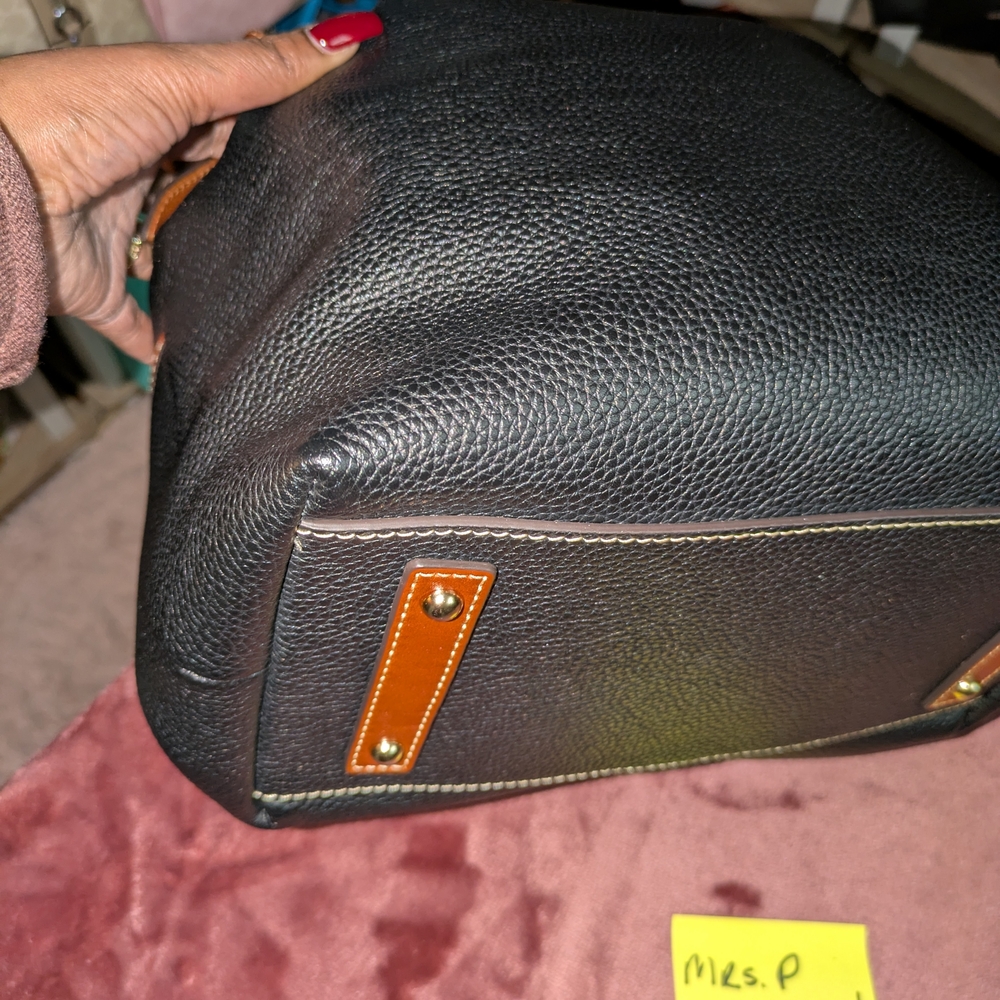Dooney & Bourke Black and Brown Drawstring Bag - Picture 10 of 16
